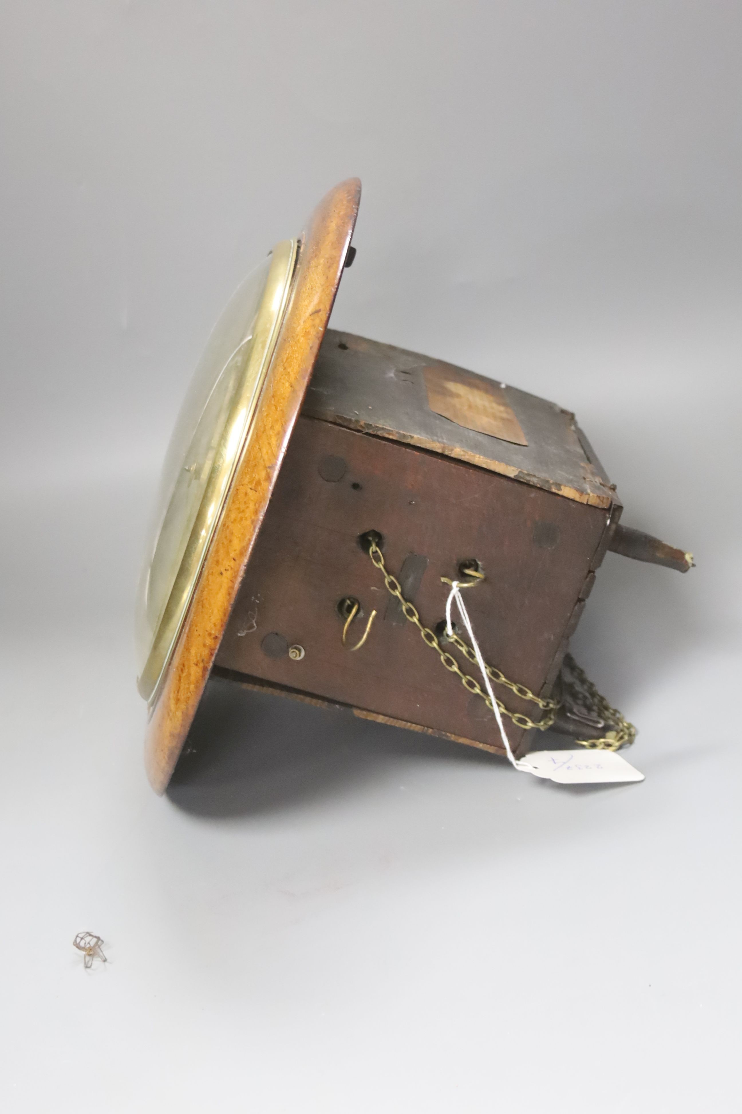 A 19th century Black Forest thirty hour wall clock